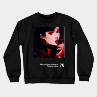 Telephone Line - Minimalist Graphic Artwork Design Crewneck Sweatshirt